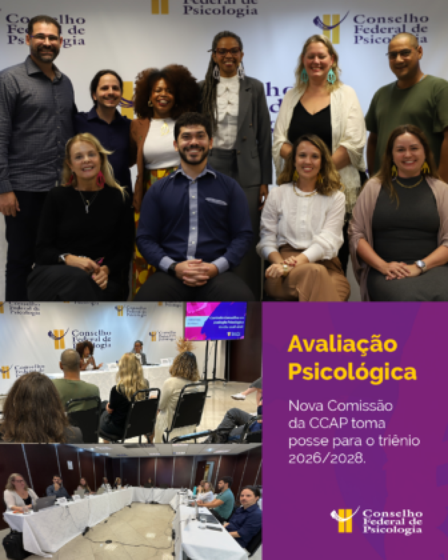 CFP empossa nova Comissão de Avaliação Psicológica para o triênio 2026-2028